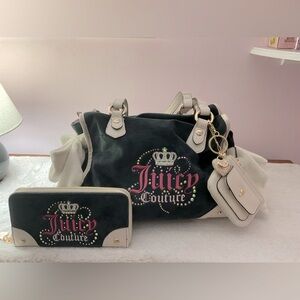 Juicy Couture dreamy satchel with matching large wallet